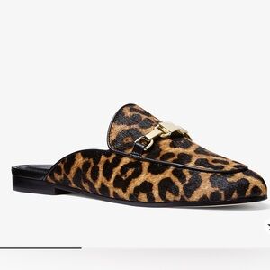 Michael Kors Charlton Leopard Calf Hair Mule